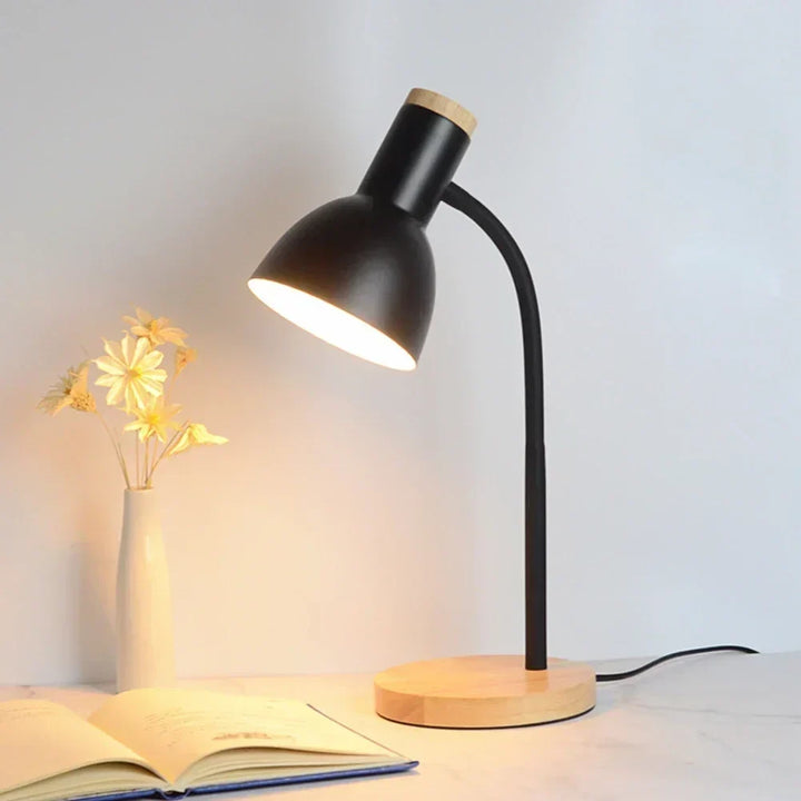 Höst- och Vinterbelysning | Nordisk Kreativ Träkonst Järn LED Skrivbordslampa - Moxie