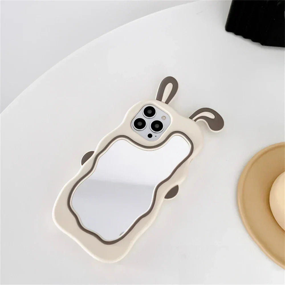 Kaninhörna Sminkspegel iPhone-fodral