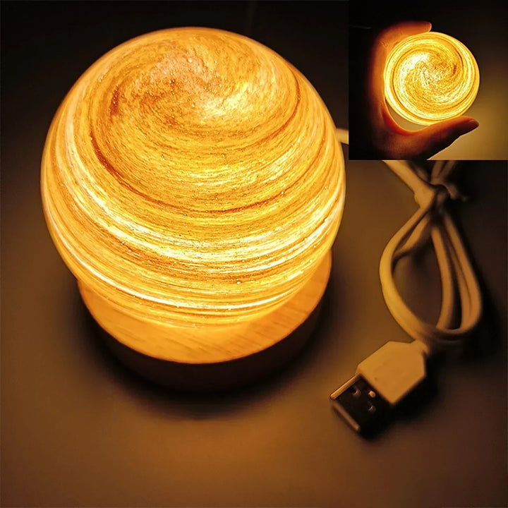 CosmicGlow - Mini nattlampor 3D - soldekoration LED - galaxstämning