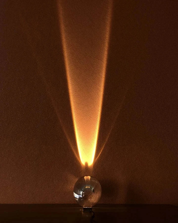 Kristall Solnedgång Himmel Bordslampa