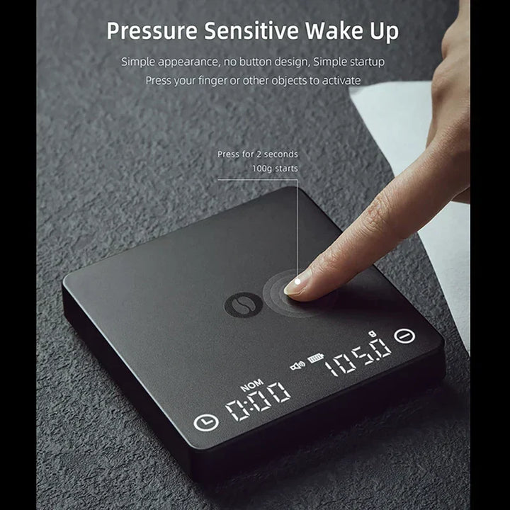 SearchPean Tiny/Tiny2s Espresso Kaffe Kök Vikt, Mini Smart Timer, USB, 2 kg/0.1 g/oz/ml, fri frakt, present till man och kvinna