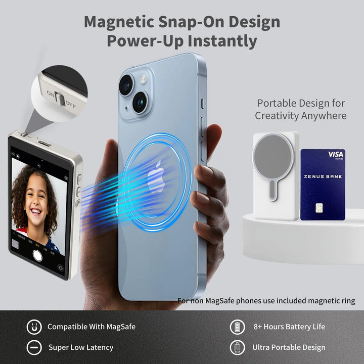 Magnetisk Selfie Spegel För Bakre Telefonkamera