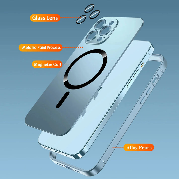 Magsafe Aluminiumram Metall Bumper iPhone Fodral