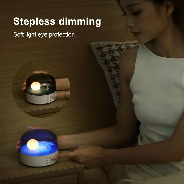 3D Mysterious Moon LED Nattljus Högtalare |