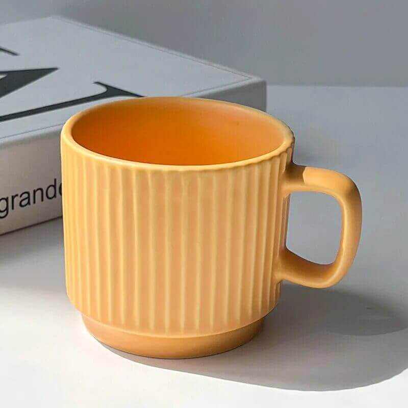 Stor Retro Keramisk Mugg