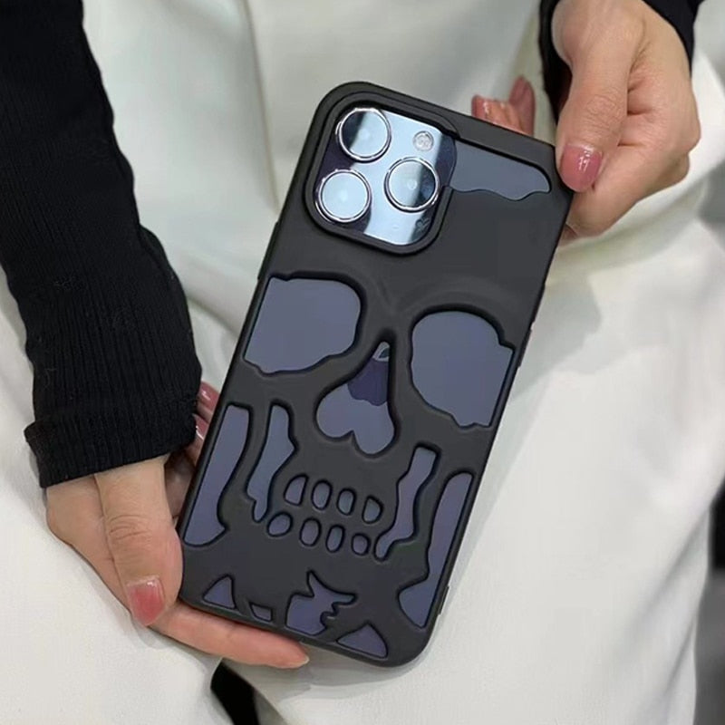 Gothic Midnight Skull Telefonfodral