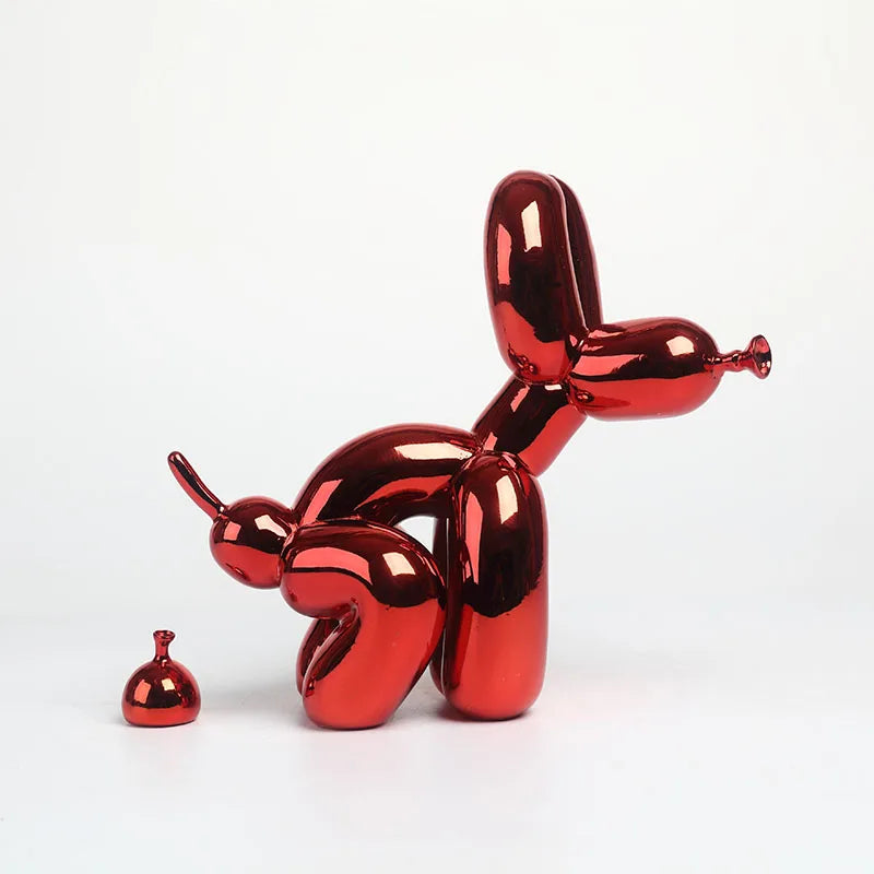 Minimalistisk Ballonghund Ornament