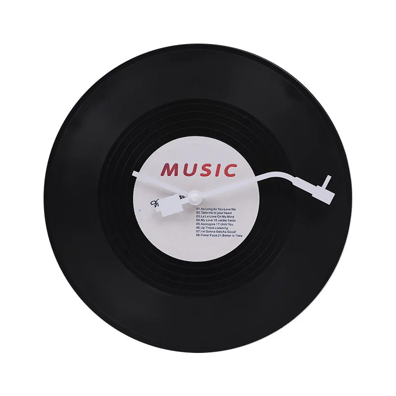 Musikalisk Vinylskivklocka