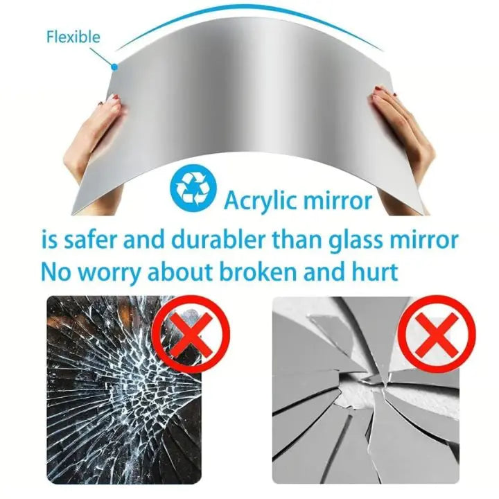 Självhäftande DIY-spegel – Flexibel och dekorativ