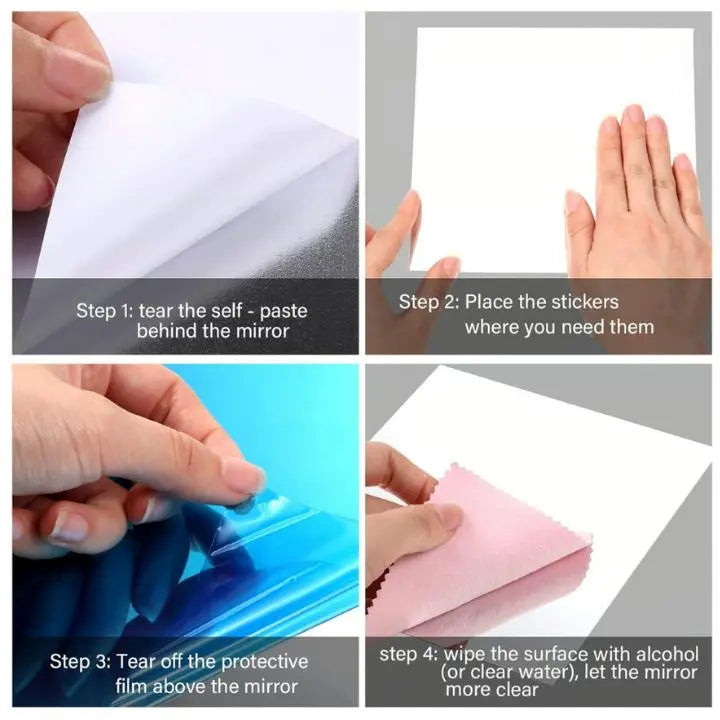Självhäftande DIY-spegel – Flexibel och dekorativ