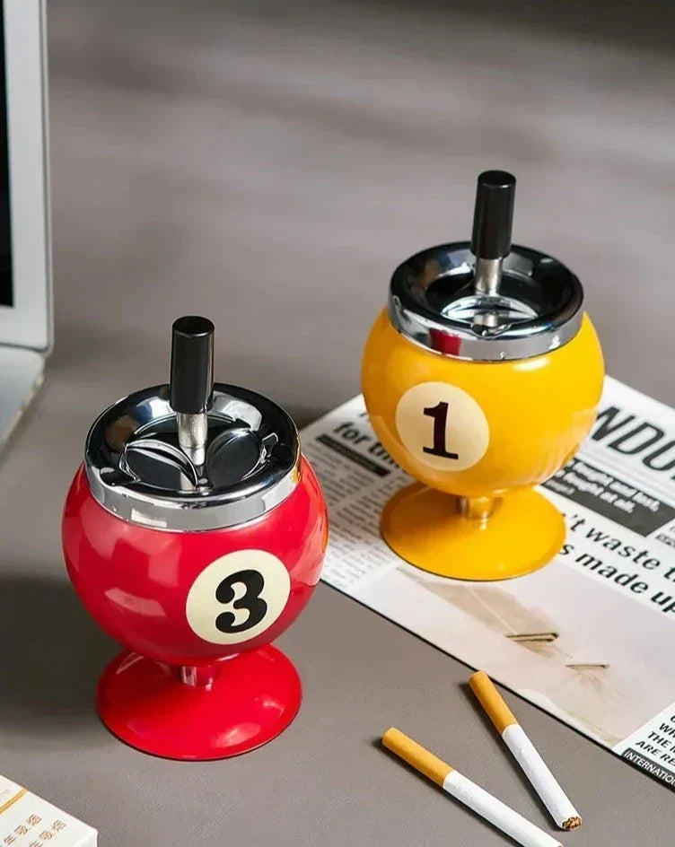 Metall Billiard Askfat