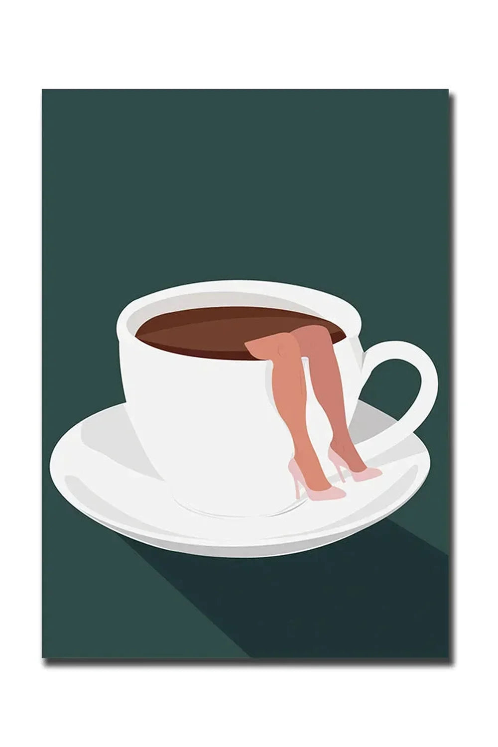 God Morgon Kaffe Canvas Poster