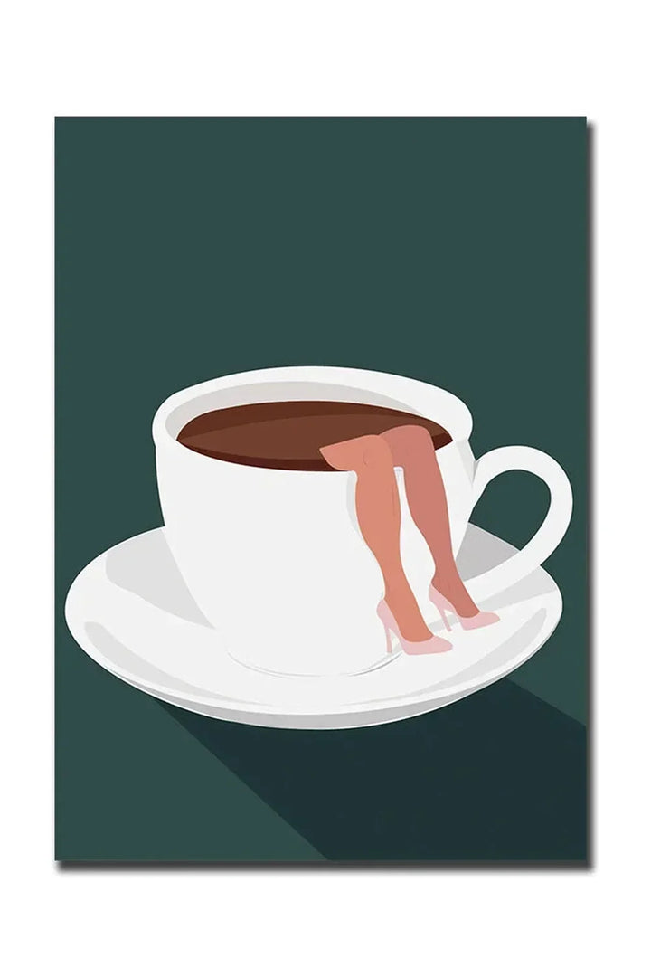 God Morgon Kaffe Canvas Poster