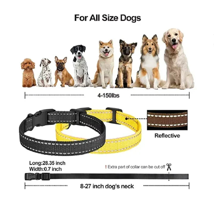 Uppladdningsbar Elektrisk Hundträningshalsband med Fjärrkontroll &amp; 1000m Räckvidd – PetControl