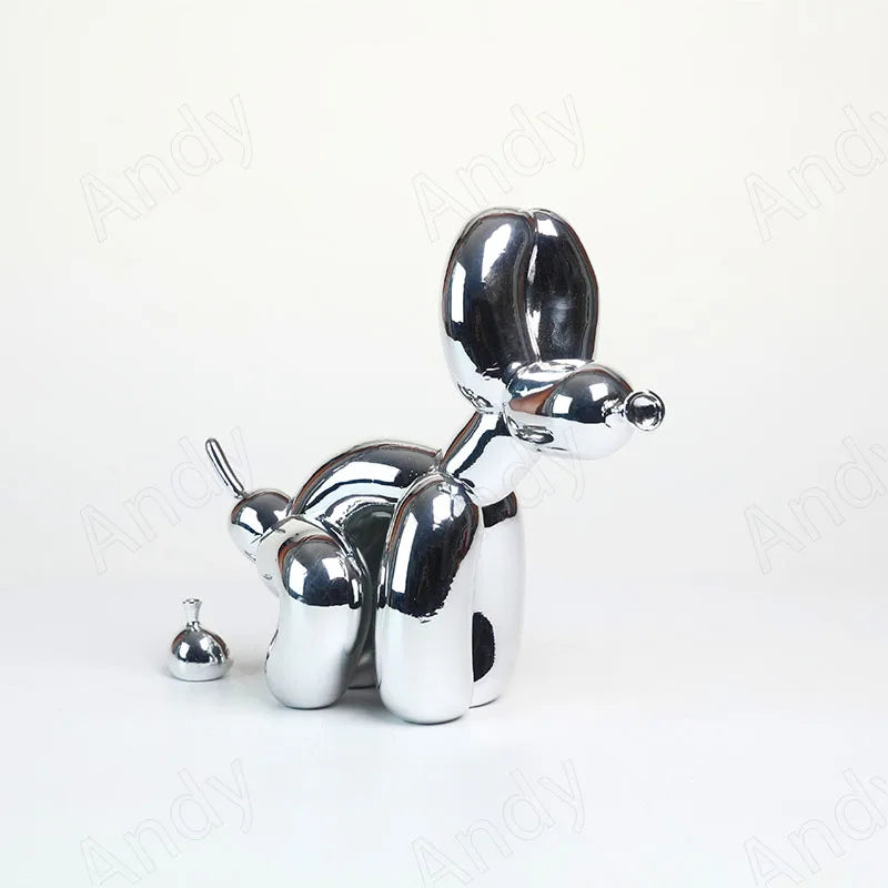 Minimalistisk Ballonghund Ornament