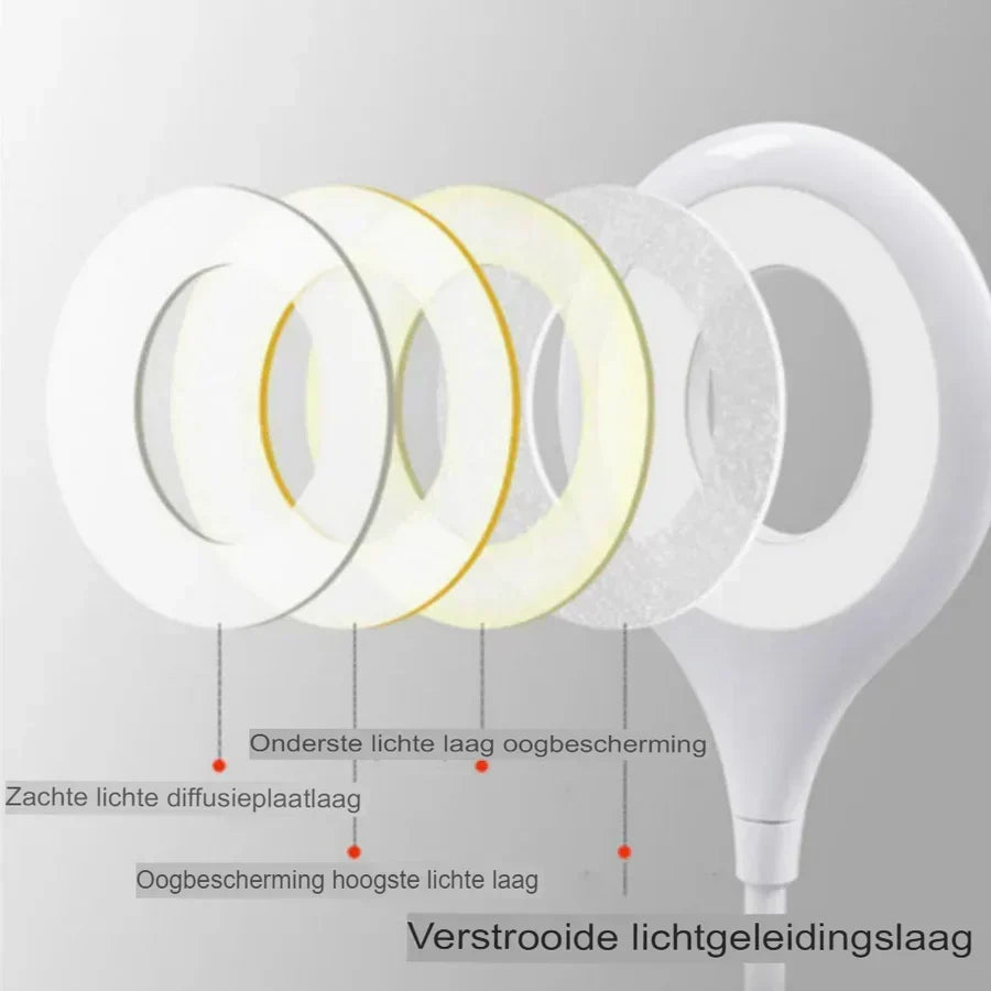 Kompakt och Uppladdningsbar Nattlampa – Flexibel LED-lampa för Skrivbord och Nattduksbord