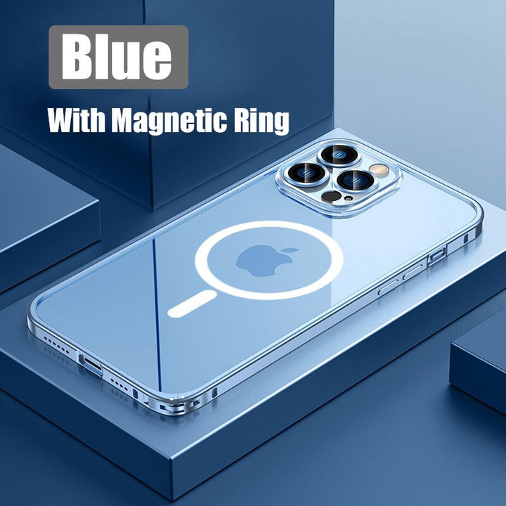 Metall Bumper Aluminium Magnetisk Telefonfodral