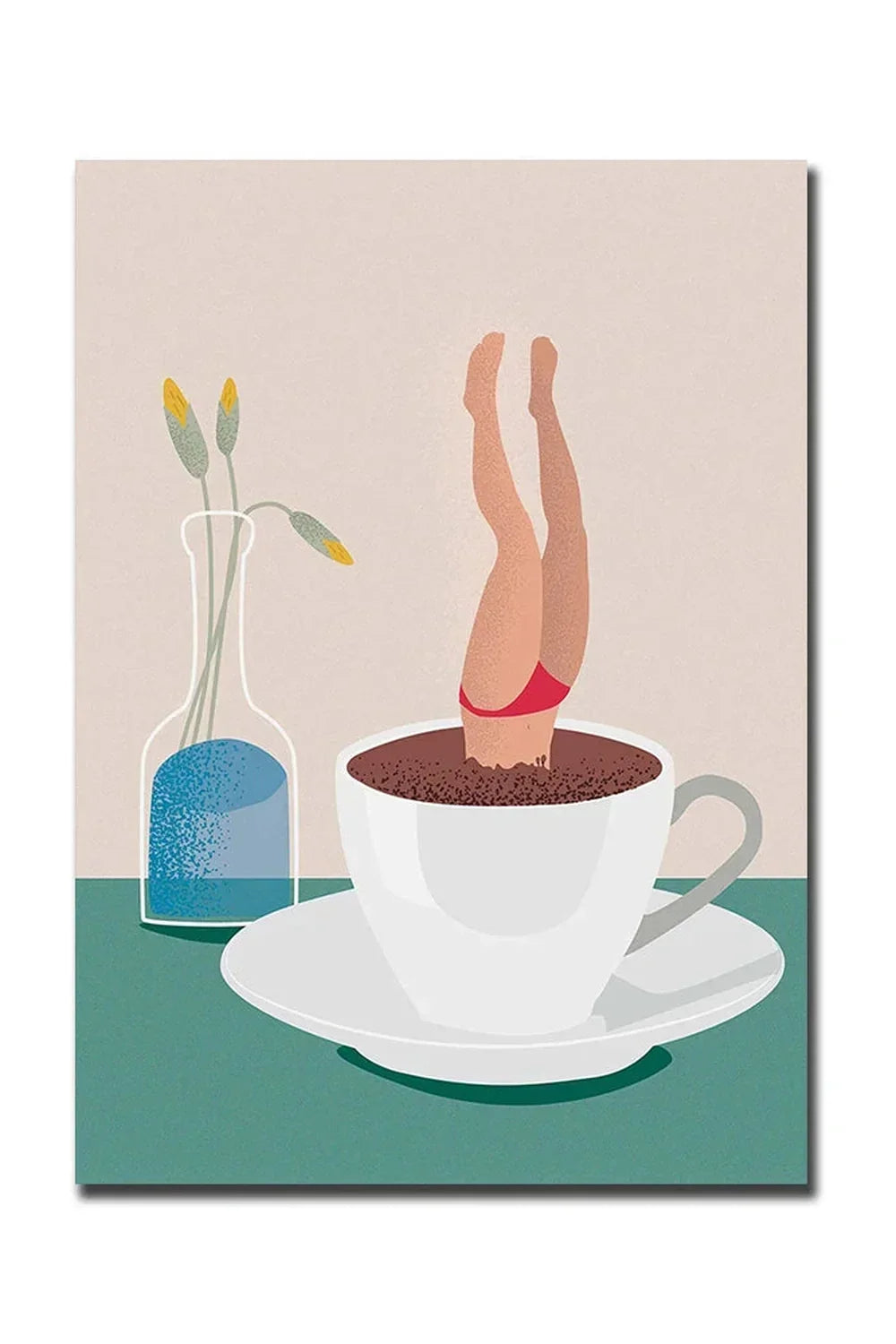 God Morgon Kaffe Canvas Poster