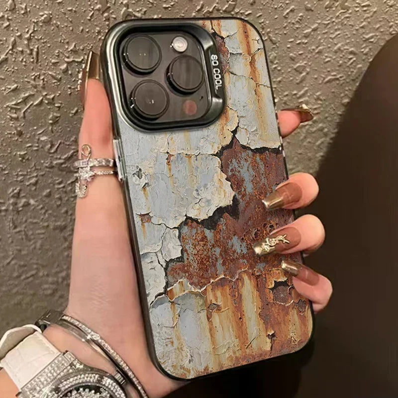 Industriell Rostfinish Stötsäker iPhone-fodral