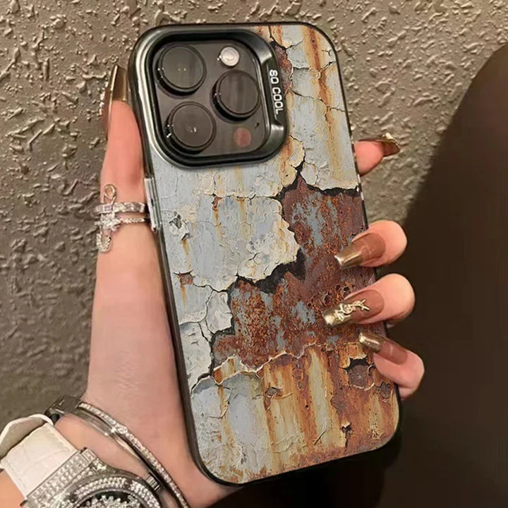 Industriell Rostfinish Stötsäker iPhone-fodral