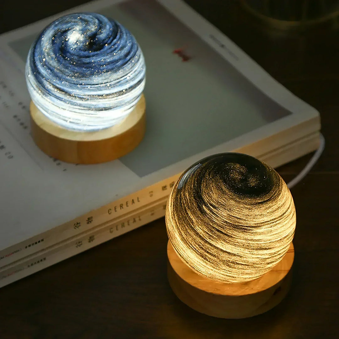 CosmicGlow - Mini nattlampor 3D - soldekoration LED - galaxstämning