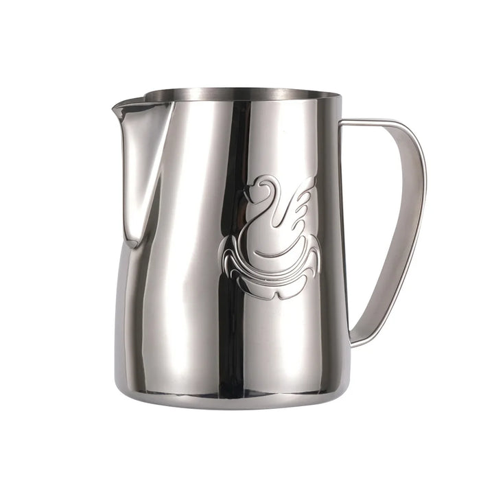 600 ml rostfri kaffekanna mjölkskummare kopp gräddmaskin espresso latte art verktyg elegant svan