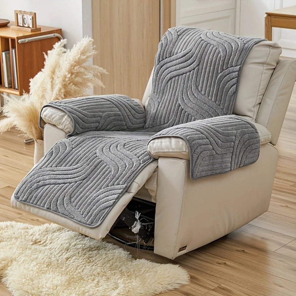 Silven Plush Tjock Anti-Slip Recliner Sofföverdrag