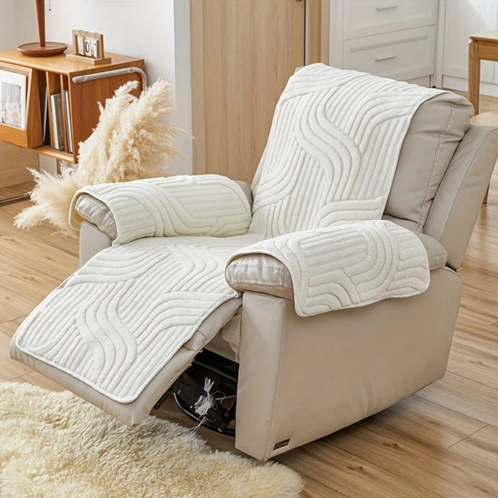 Silven Plush Tjock Anti-Slip Recliner Sofföverdrag