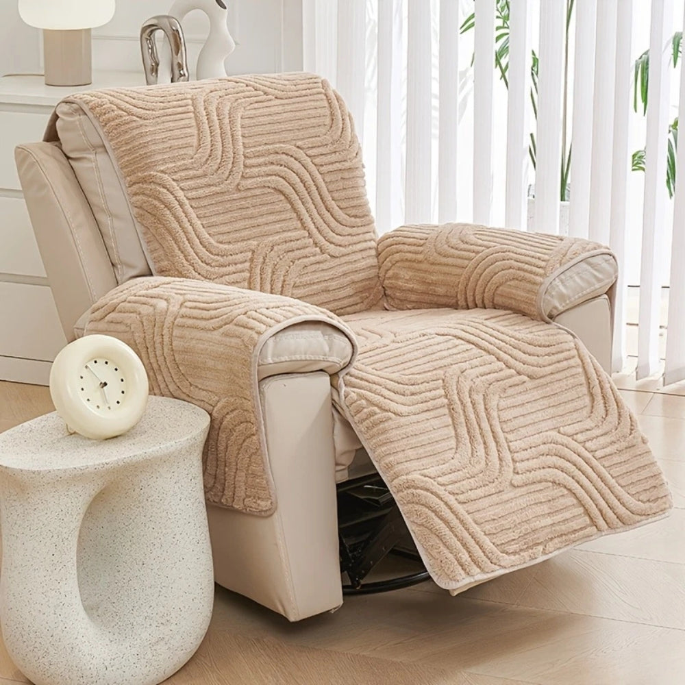 Silven Plush Tjock Anti-Slip Recliner Sofföverdrag