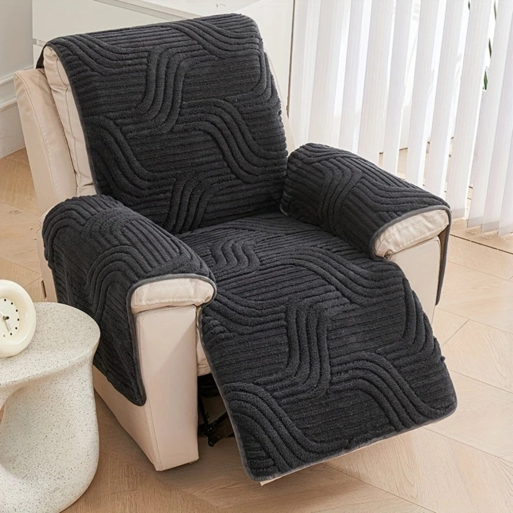 Silven Plush Tjock Anti-Slip Recliner Sofföverdrag