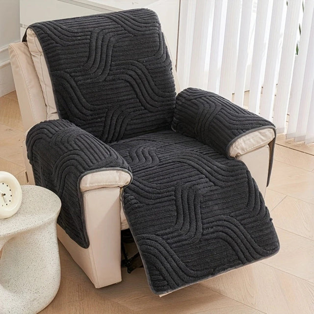 Silven Plush Tjock Anti-Slip Recliner Sofföverdrag