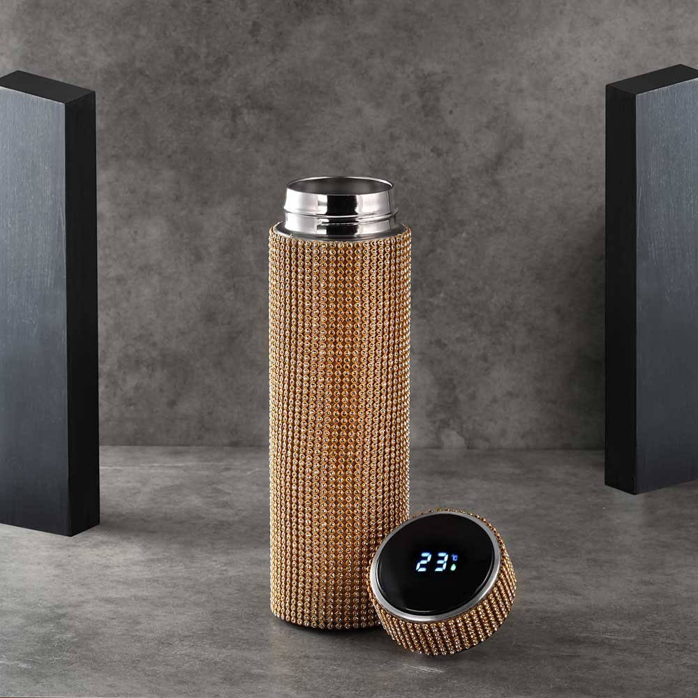 Smart Flaska Termos I Smart Temperaturdisplay Zirkonia Vakuumburk 500 ML