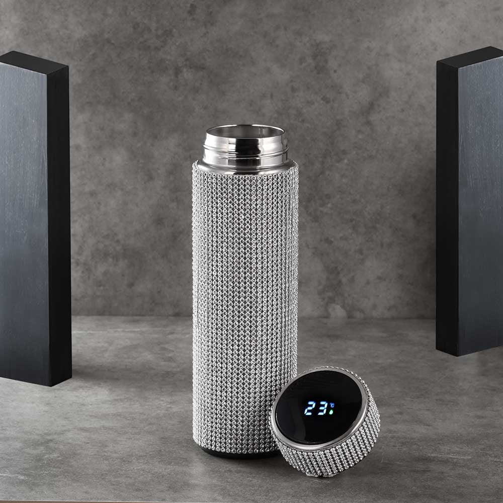 Smart Flaska Termos I Smart Temperaturdisplay Zirkonia Vakuumburk 500 ML