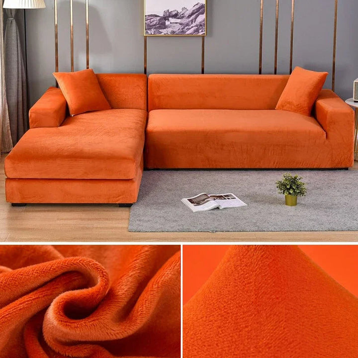 Lyxigt Stretch-velour Sofföverdrag – Stilig Skydd för Alla Soffor