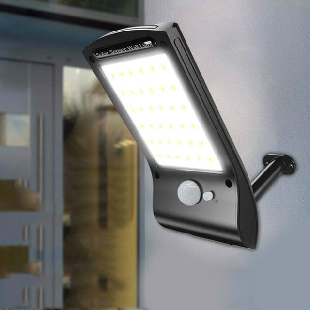 Solarlampor utomhus 36 LED superljus solarlampa 280LM rörelsesensor säkerhetslampor trådlösa vattentåliga flexibla vägglampor