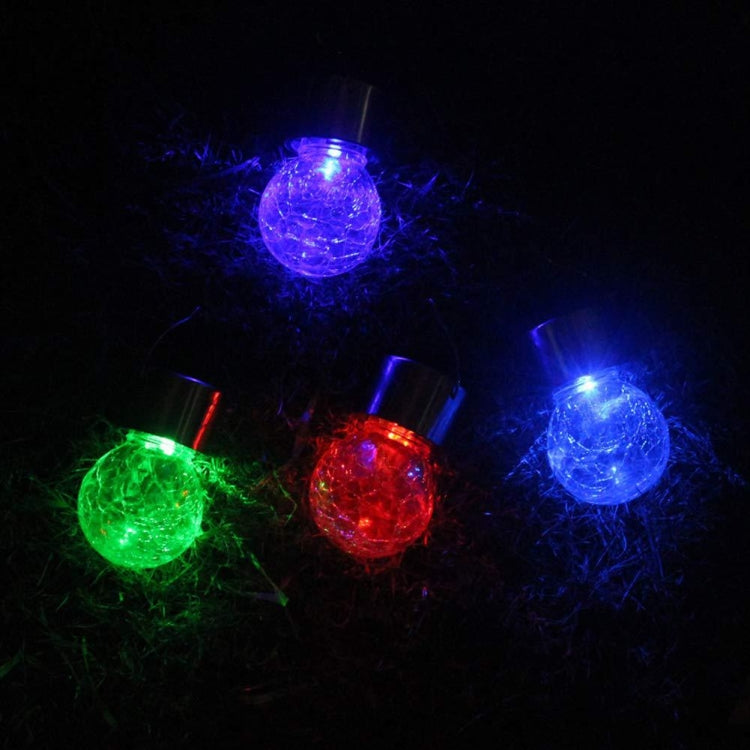 12 PCS Snap Ball Solar Kandelaber Utomhus Trädgård Gård Semester Dekorativ Lampa med Klämma (Varm Vit Ljus)