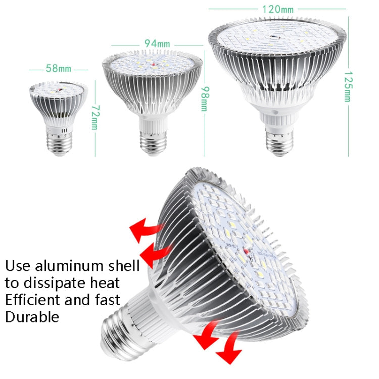 LED Växtbelysning Full Spektrum E27 Växtfyllnadslampa, Effekt: 100W 150 Lamppärlor