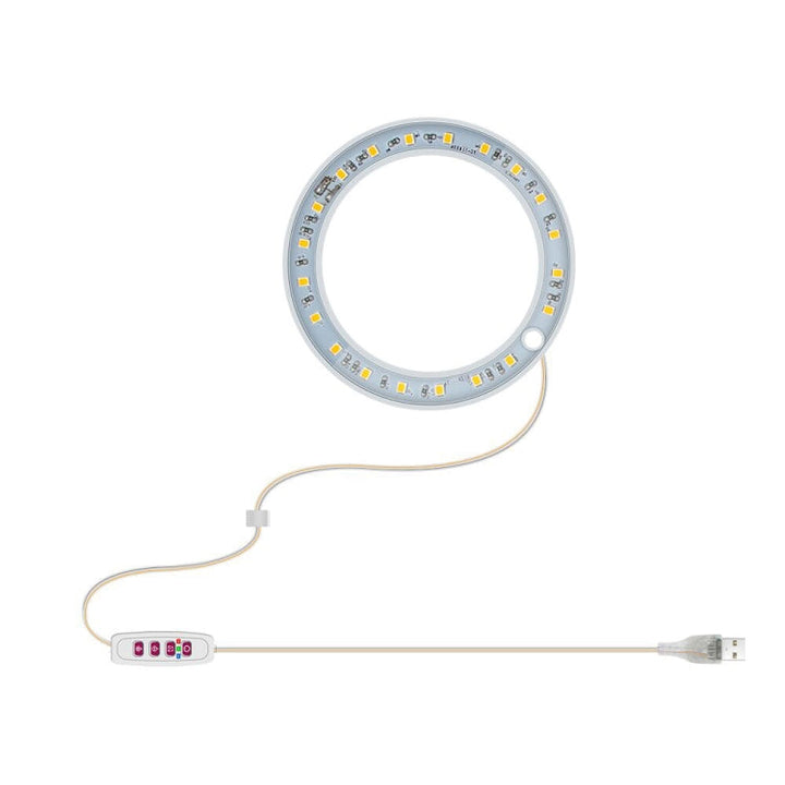 LED Växtbelysning Fullspektrum Intelligent Timer Inomhus Fyllnadsljus Ring Växtlampa, Effekt: En huvudenhet (Solskina)
