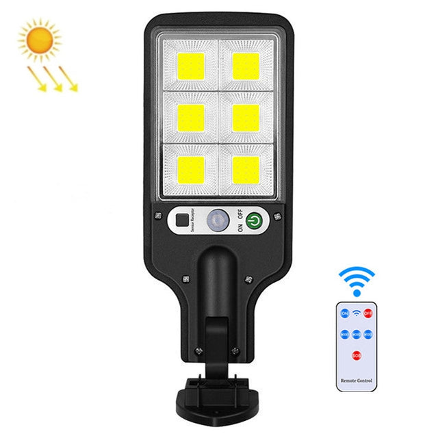 Solgatu belysning LED kroppdetektering trädgårdslampa, specifikation: 616B-72 COB med fjärrkontroll
