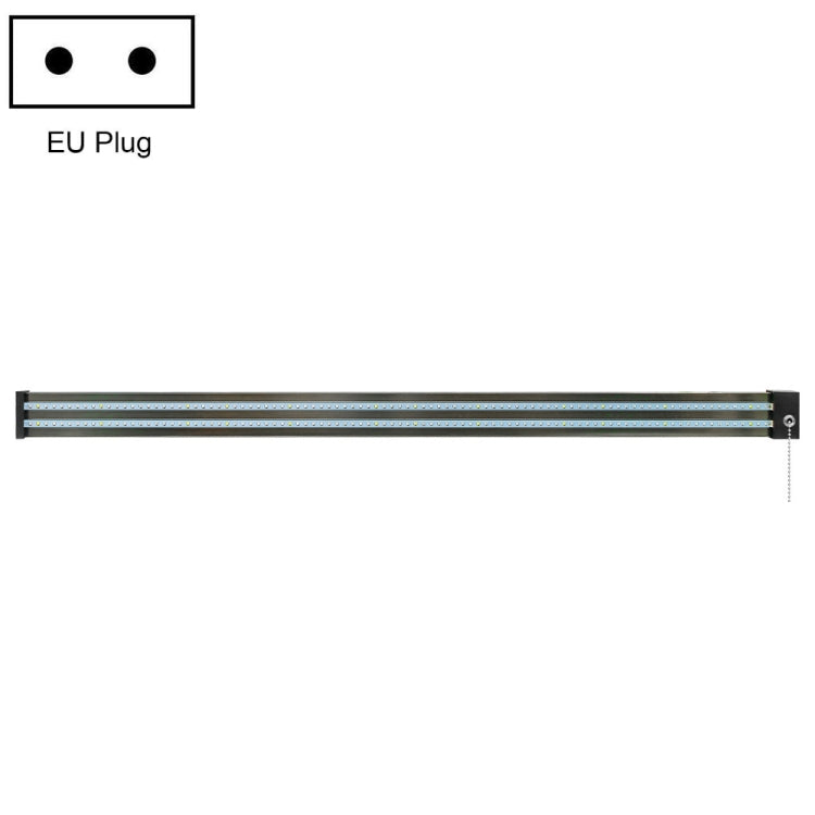 LED växtlampa fullspektrum växtljusrör, Stil: Liten dubbelrad 100 cm (EU-kontakt)