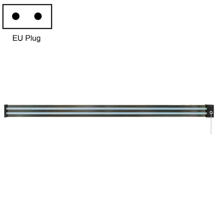 LED växtlampa fullspektrum växtljusrör, Stil: Liten dubbelrad 100 cm (EU-kontakt)