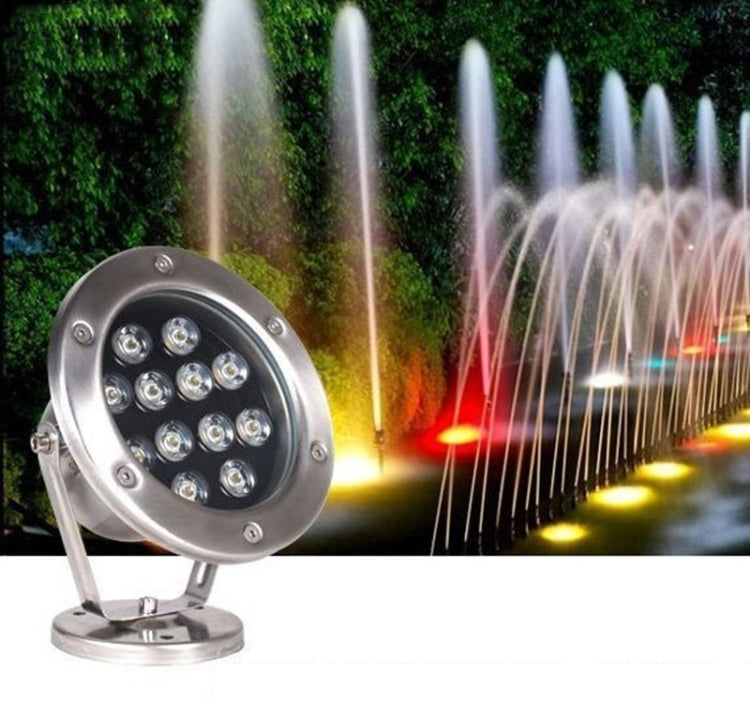 LED undervattensljus pool fiskdamm fontän vattentålig landskapsbelysning 18W (varmvit)