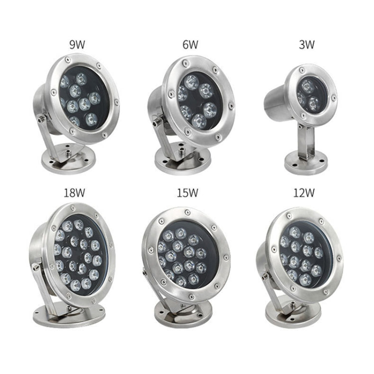 LED Underwater Light Pool Fish Pond Fountain Waterproof Landscape Light 18W(Gul)