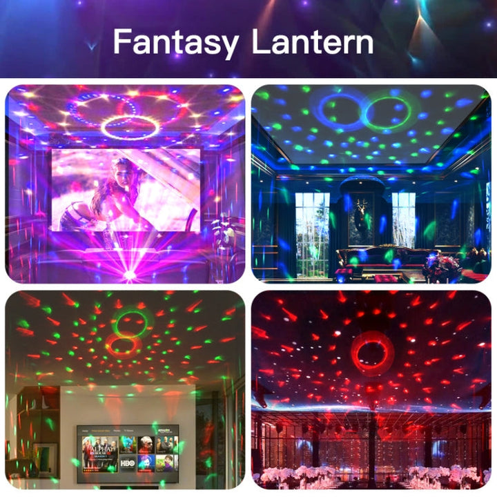 Hem LED Magiska Bollar Ljus Studsande Ambient Lampor Rum Ljud Ljus Bollar, färg: Laddningsmodell Svart (RGB färgad 5W)