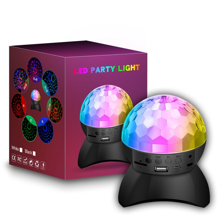 Hem LED Magiska Bollar Ljus Studsande Ambient Lampor Rum Ljud Ljus Bollar, färg: Laddningsmodell Svart (RGB färgad 5W)