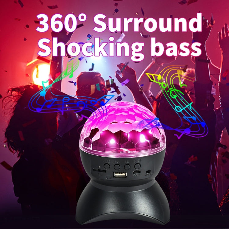 Hem LED Magiska Bollar Ljus Studsande Ambient Lampor Rum Ljud Ljus Bollar, färg: Laddningsmodell Svart (RGB färgad 5W)
