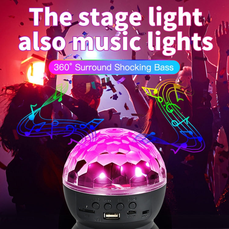 Hem LED Magiska Bollar Ljus Studsande Ambient Lampor Rum Ljud Ljus Bollar, färg: Laddningsmodell Svart (RGB färgad 5W)