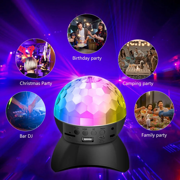 Hem LED Magiska Bollar Ljus Studsande Ambient Lampor Rum Ljud Ljus Bollar, färg: Laddningsmodell Svart (RGB färgad 5W)
