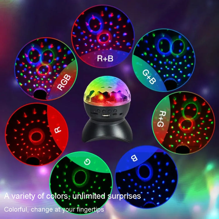 Hem LED Magiska Bollar Ljus Studsande Ambient Lampor Rum Ljud Ljus Bollar, färg: Laddningsmodell Svart (RGB färgad 5W)