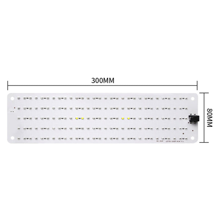4 huvuden 12V Full Spectrum Röd och Blå Ljuspanel Växtbelysning Fröväxtbelysning (EU-kontakt)